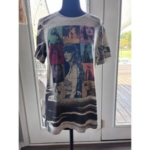 Taylor Swift Graphic T Shirt Bleach Dye Bella+Canvas Unisex Medium‎ M